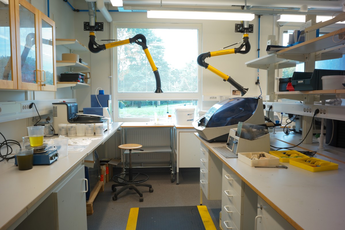 Sample preparation room. photo.