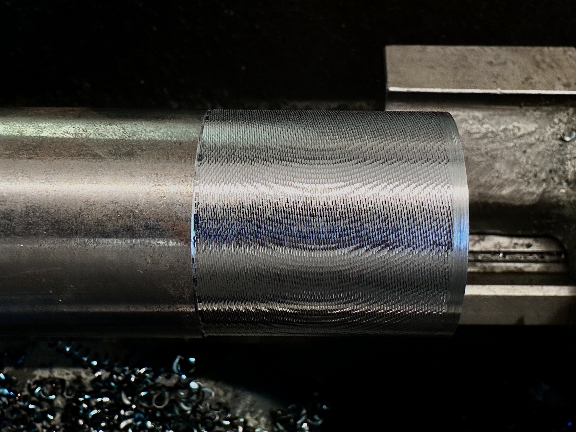 machined surface. photo.